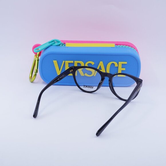 Versace Kids VK3321U GB1 Cat Eye Eyeglasses 48mm - Black - Picture 4 of 10